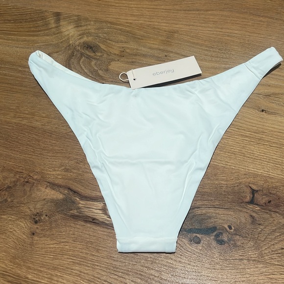 NWT Eberjey So Solid Dree Ecru Ivory Bikini Bottom Size Small Reg. $78 - Picture 5 of 7
